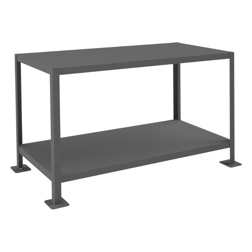 Durham MT244830-2K295 Mt Workbench, 2 Shelves, 24 X 48