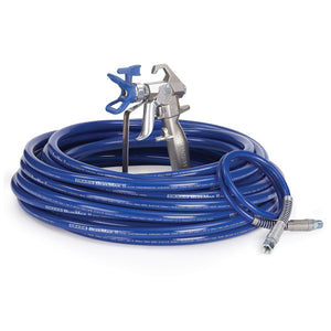 Graco Contractor Airless Spray Gun, RAC X, BlueMax II Airless Hose, 3/8 in x 50 ft, 3 ft Whip Hose