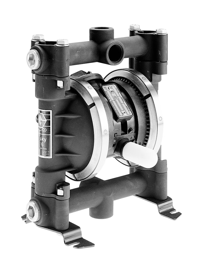 Husky 716 55 gal (208 liter) AL Transfer Pump Package with AC Seats, PTFE Balls, PTFE Diaphragms & AL Tube