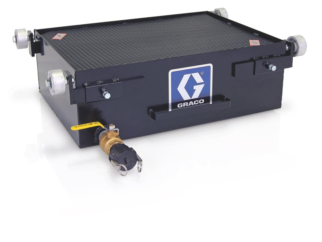 Graco Narrow Rolling Used-Oil Receiver for Car and Truck Fast Lube Facilities