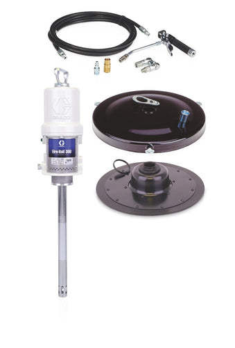 Fire-Ball® 300 Series 50:1 35 to 50 lb. (16 to 23 kg) Grease Pump - Portable Pail Dispenser CE Package
