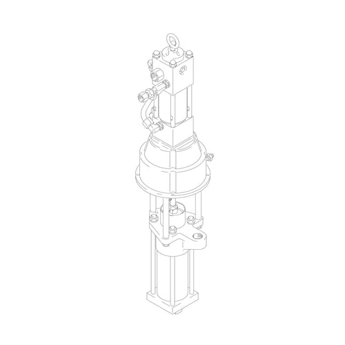 Viscount II Hydraulic Pump with Severe-Duty Displacement Pump for Solventborne/Waterborne Applications