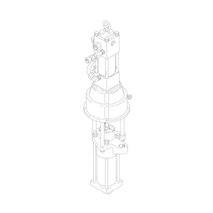 Viscount II Hydraulic Pump with Severe-Duty Displacement Pump for Solventborne/Waterborne Applications