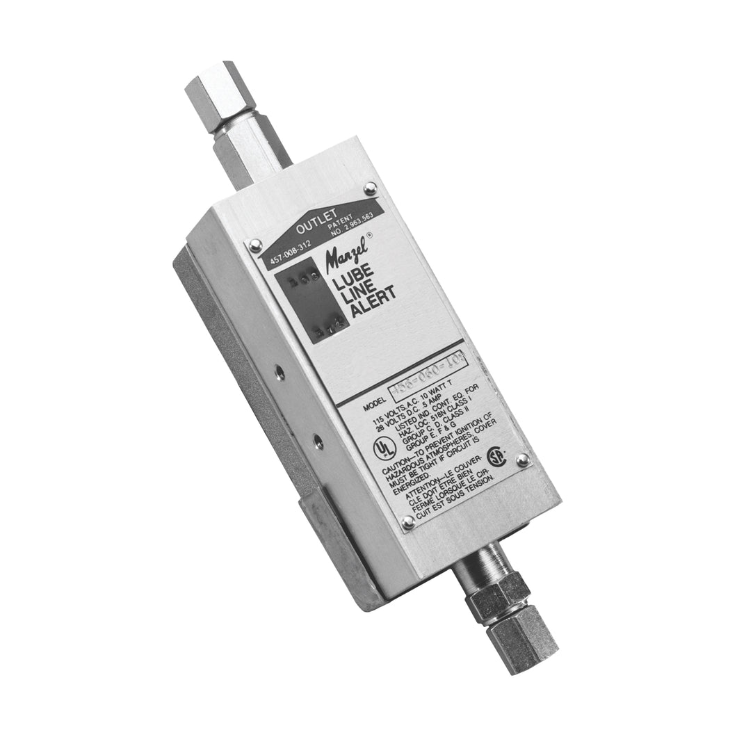 Graco Lube-Line Alert - N.C. Configuration w/Check Valves for 1/4 inch O.D. Tube, Standard Spring (installed), w/ Light Spring