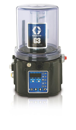 Graco G3™ Pro Grease Lubrication Pump, 12 VDC, 2 Liter, Low Level with Controller, 5 Pin CPC