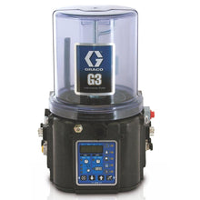 Load image into Gallery viewer, Graco G3™ Max Grease Lubrication Pump, 24 VDC, 4 Liter, Low Level with Controller, 5 Pin CPC, USB, Vent Valve, 1 Sensor