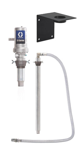Graco LD Series 3:1 55 Gallon (200 Liter) Drum Wall Mount Oil Pump CE Package - Includes 2-Way Vented Valve and Air Regulator