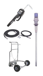 Graco LD Series 5:1 55 Gallon (200 Liter) Barrel Mobile Oil Pump Package - Manual Meter - Rigid Extension