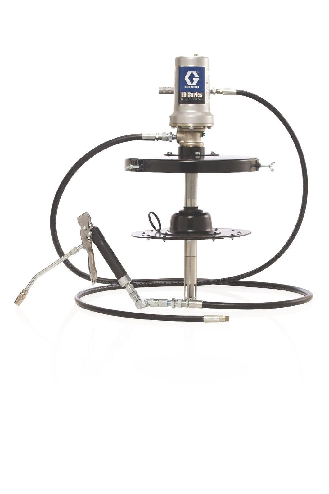 Graco LD Series 50:1 35 lb (16 kg) Grease Drum Pump Package - BSPT