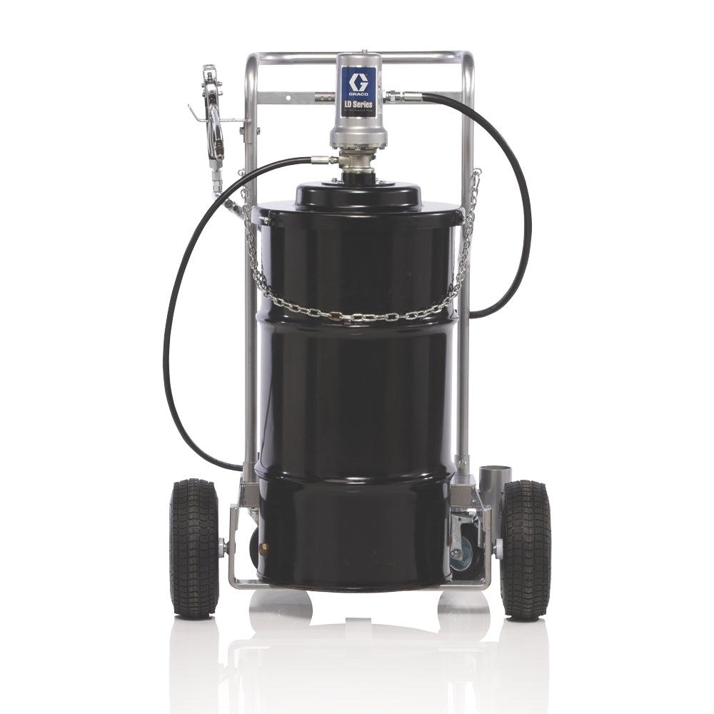 Graco LD Series 50:1 120 lb (54 kg) Grease Cart Mounted Pump Package - BSPP