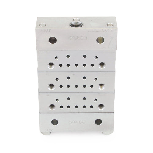 Graco Trabon® MSP Divider Valve - 3 Section Base Plate Assemblies - BSPP