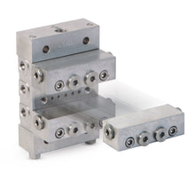 Load image into Gallery viewer, Graco Trabon® MSP Stainless Steel Divider Valve - 4 Section Base Plate Assembly, NPSF