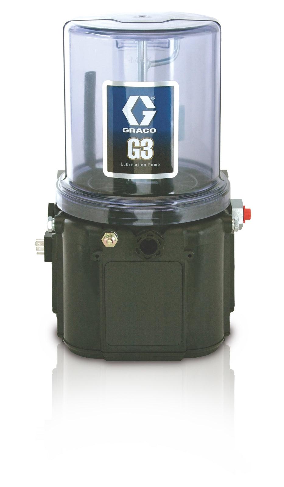 Graco G3™ Standard Grease Lubrication Pump, 24 VDC, 4 Liter, External Low Level, DIN
