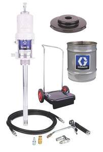 Graco Mini Fire-Ball® 225 50:1 35 lb. (16 kg) 2-Wheel Base Type Grease Pump with Dispense Kit, Handle, Pail, and CE Kit