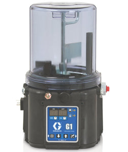 Graco G1™ Plus Grease Lubrication Pump, 90-240 VAC, 8 Liter, DIN, Follower Plate, Low Level