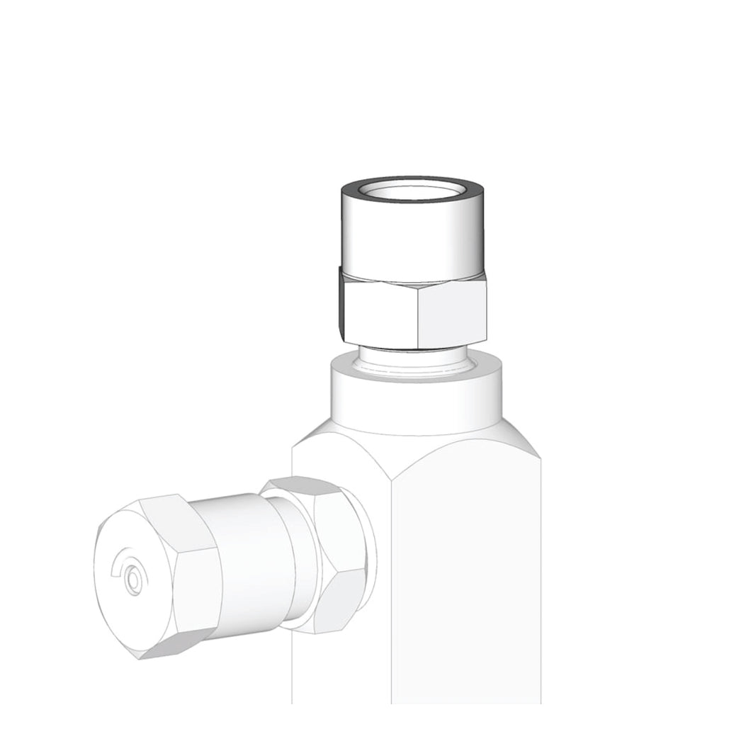 GL-32, GL-33, GL-42, and GL-43 Outlet Fitting - 1/8 NPT(f) outlet, carbon steel