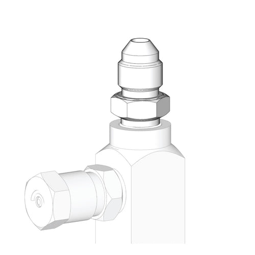 GL-32, GL-33, GL-42, and GL-43 Outlet Fitting - JIC-4 male outlet, carbon steel