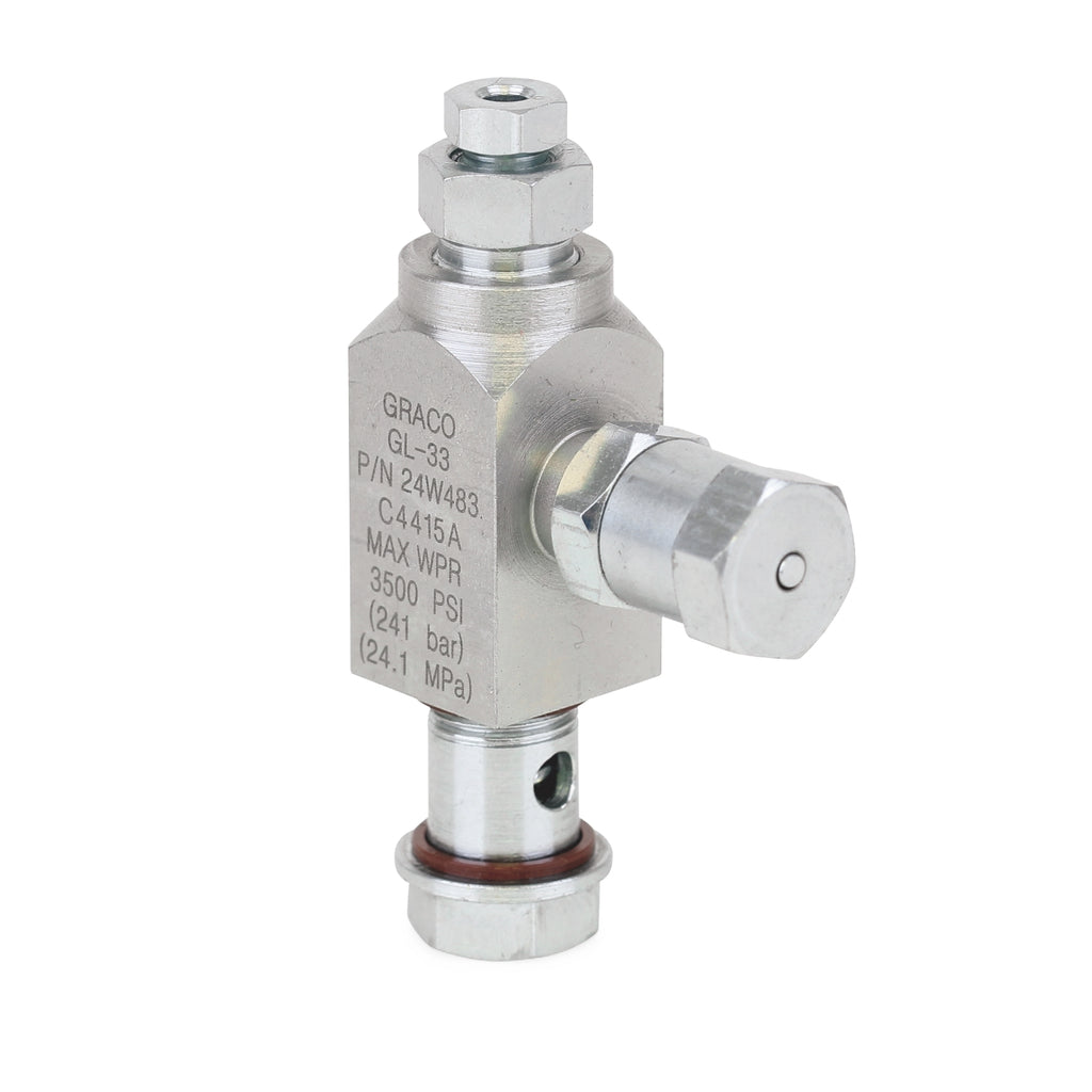 Graco GL-33 Replacement Carbon Steel Grease Injector, 1/8 Outlet (5/pk)