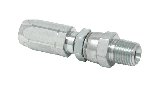 Field-Installable Swivel Hose End Fitting - 1/4 in. ID Hose, 1/4 NPT Male