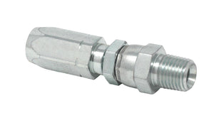 Field-Installable Swivel Hose End Fitting - 1/4 in. ID Hose, 1/4 NPT Male