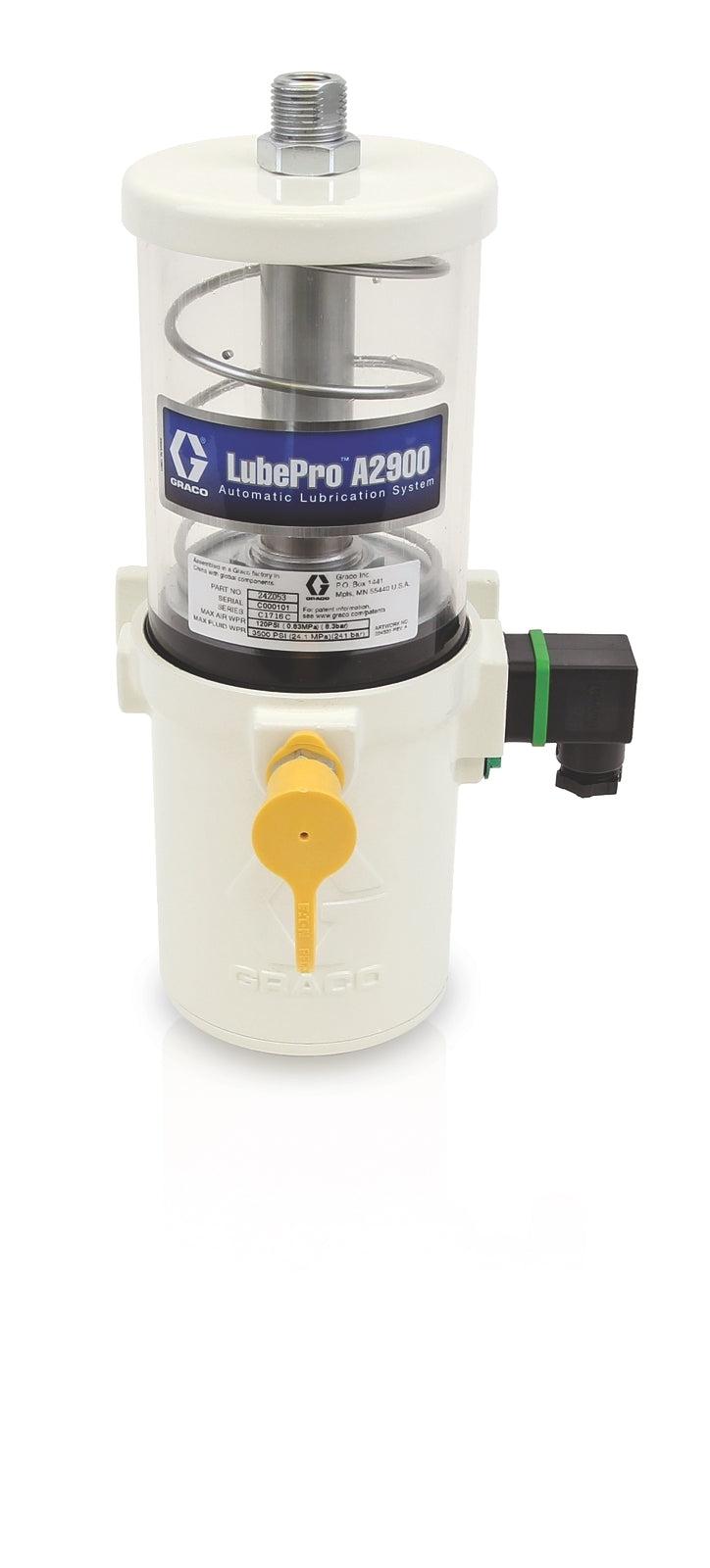 Graco LubePro™ A2900 Vertical Grease Pumps, 1 lb. (0.45 kg) Reservoir, Normally Closed, Low Level - NPT