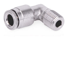 Load image into Gallery viewer, CSP Lubrication Point Fitting - Push-To-Connect Stud - 1/4 inch OD Tube x 1/8 inch NPT male 90°, 625 psi