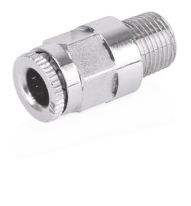 CSP Lubrication Point Fitting - Push-To-Connect Stud - 1/4 inch OD tube x 1/8 inch NPT male straight, 625 psi