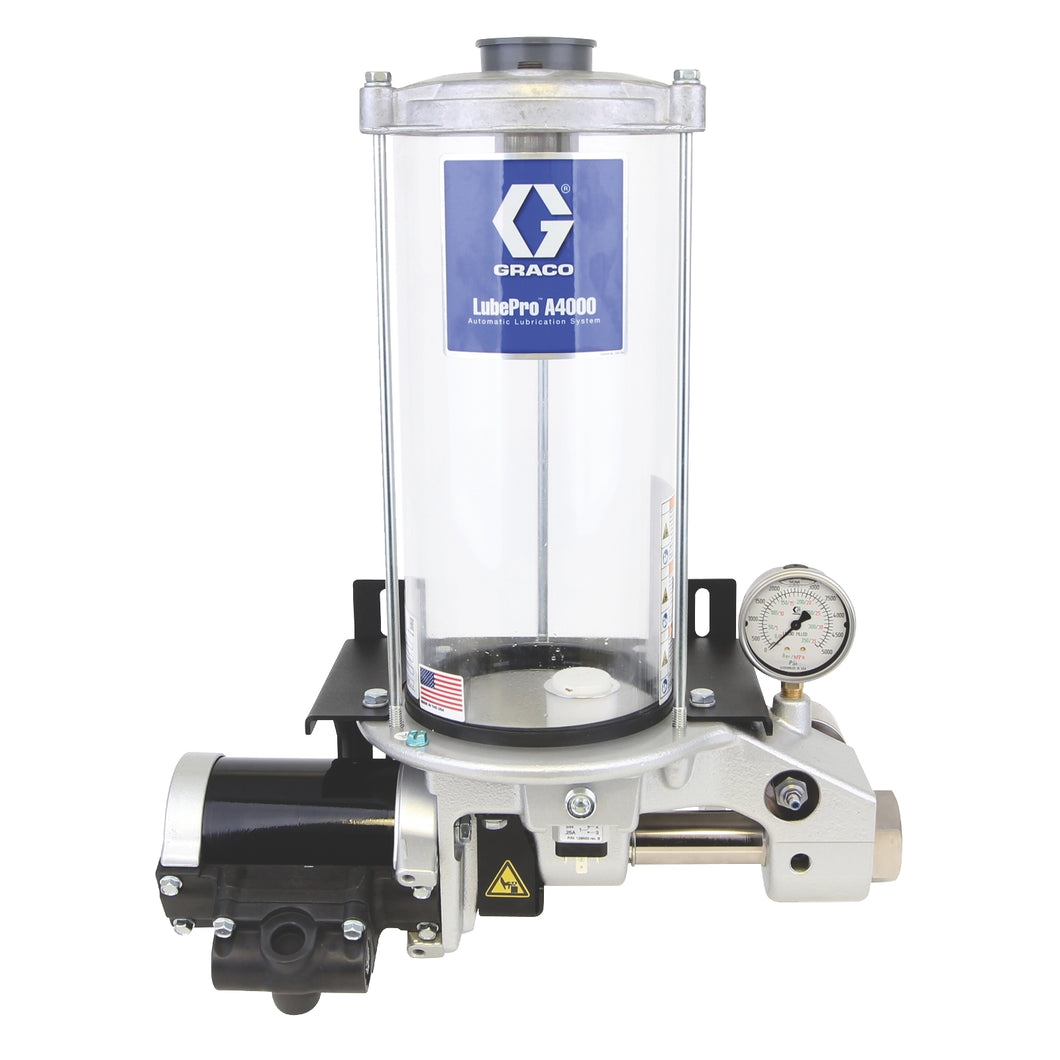 Graco LubePro™ A4000 Reciprocating Oil Pump, 5.5 Liter Reservoir, Series Progressive - NPT