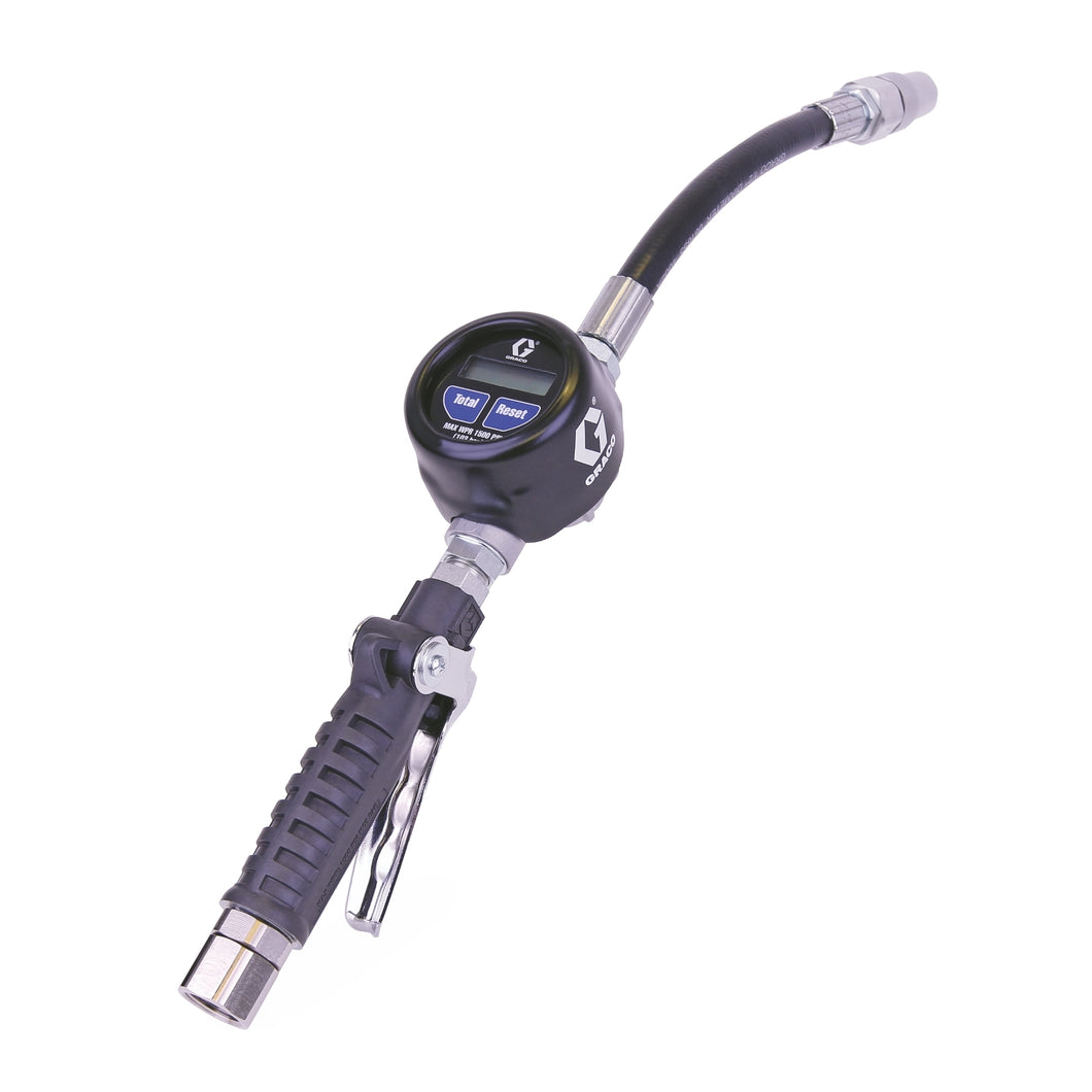 Graco 25C915 EM20 Electronic Manual Oil/Antifreeze Meter - Flexible Extension - 1/2 in. (13 mm) Inlet - NPT