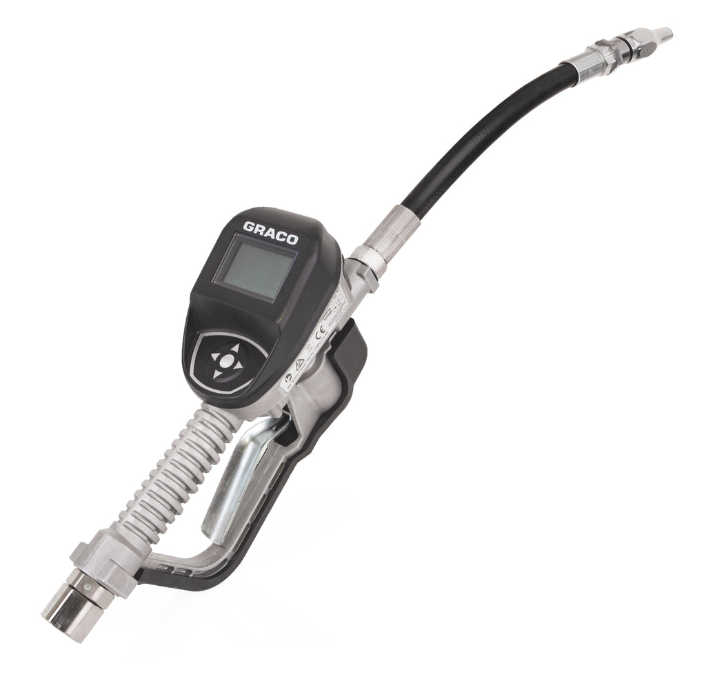 Graco SDM8 Series Electronic Manual Oil Meter - Flexible Extension - 1/2 in. (13 mm) Inlet