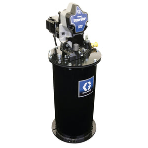 Graco Compact Dyna-Star® 24 VDC Series Progressive Grease Pump and 20 L Reservoir, Follower Plate, Level Reporting, Auto-Fill Shut Off
