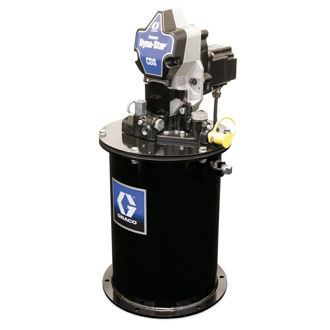 Graco Compact Dyna-Star® 24 VDC Series Progressive Pump and 12 L Reservoir, Low-Level Switch, Oil Only