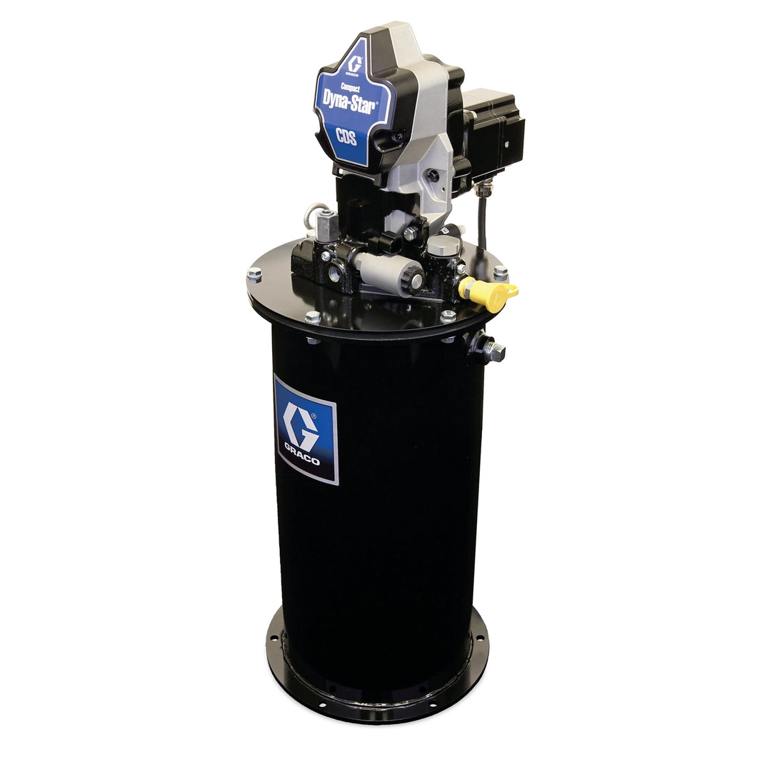 Graco Compact Dyna-Star® 24 VDC Vent-Valve Grease Pump, 20 L Reservoir, Follower Plate, Pressure and Level Reporting