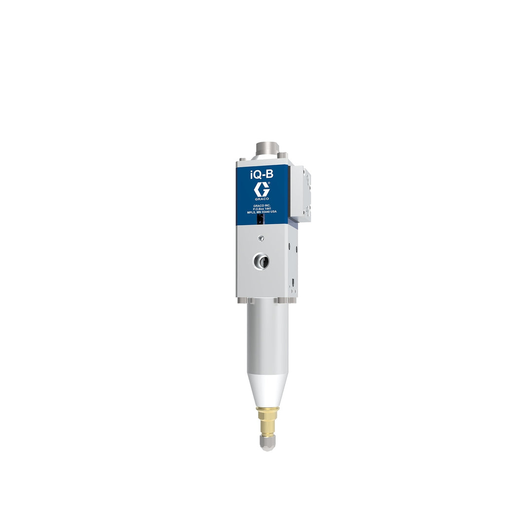 iQ Dispense Valve, Ball/Seat, Ambient, 0.039in (1.0mm) Tip, 2.36in (60mm) Nozzle, Remote Mount Solenoid