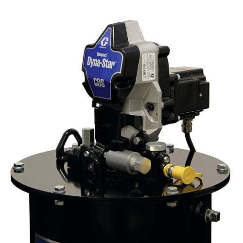 Graco Compact Dyna-Star® 24 VDC Vent-Valve Oil or Grease Pump and 60 lb Reservoir without Follower Plate, Pressure and Level Reporting