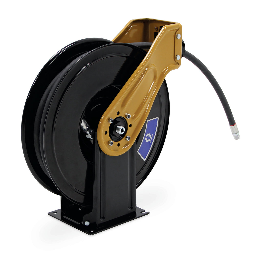 Graco XDH5DF XDXâ„¢ 20, Grease, 1/2 in (13 mm) Inlet, Bare Reel (3/8 in X 50 ft (10 mm X 15 m) Capacity), NPT, Truck/Bench Mount, Yellow