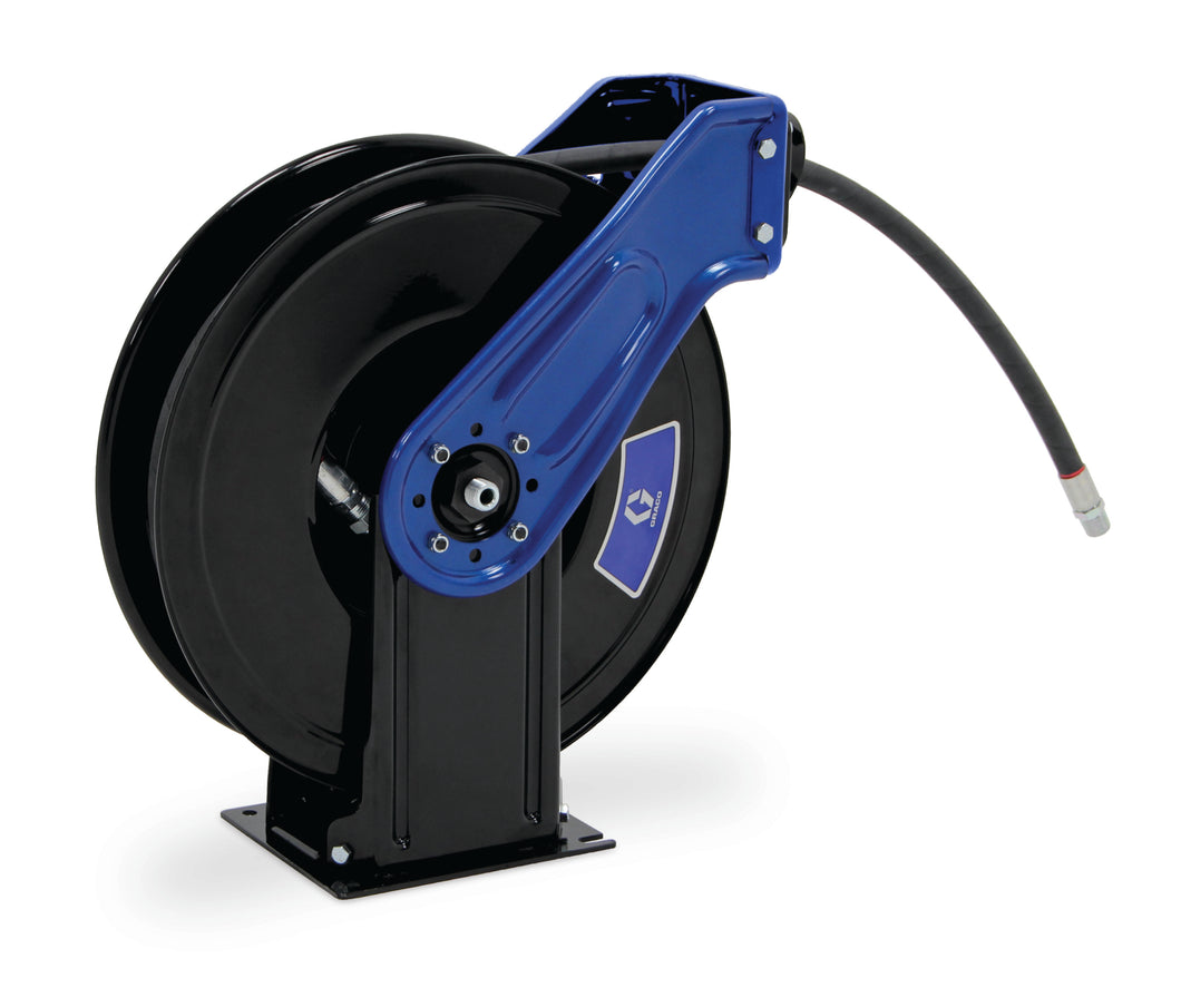 Graco XDX™ 20, Oil, 1/2 in (13 mm) Inlet, 1/2 in X 50 ft (13 mm X 15 m) Hose, NPT, Truck/Bench Mount, Metallic Blue