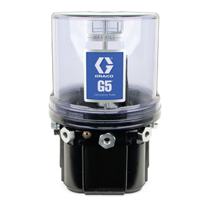 Graco G5™ Pro Grease Lubrication Pump, 24 VDC, 4 Liter, Low Level with Controller, Standard Oriented 5-Pin CPC