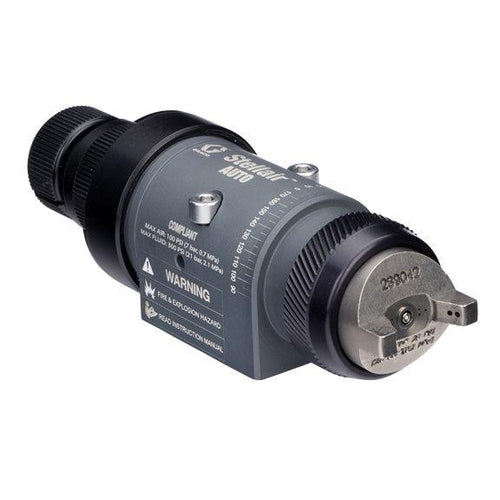 Stellair automatic air spray gun, compliant, 0.055 in (1.4 mm) nozzle for general applications with a fluid control knob