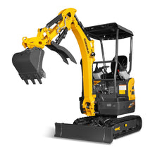 Load image into Gallery viewer, MechMaxx Mini Compact Excavator Kubota D902 Engine, 89" Max. Digging Depth, 1.7 Ton, 4145 LBS Operating Weight, MEC17