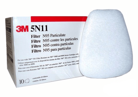 3M Particulate Filter 5N11, N95 (10/Box)