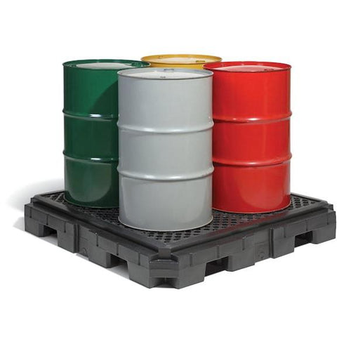 Containment Pallet, 4-Drum, Heavy Duty