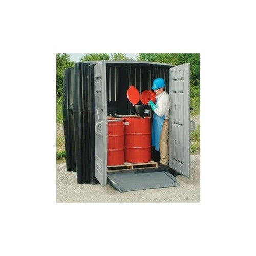 PIG Poly Storage Shed Black/Gray 62.5