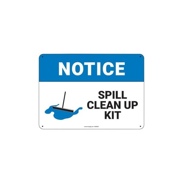 PIG Notice Spill Clean Up Kit Sign 10