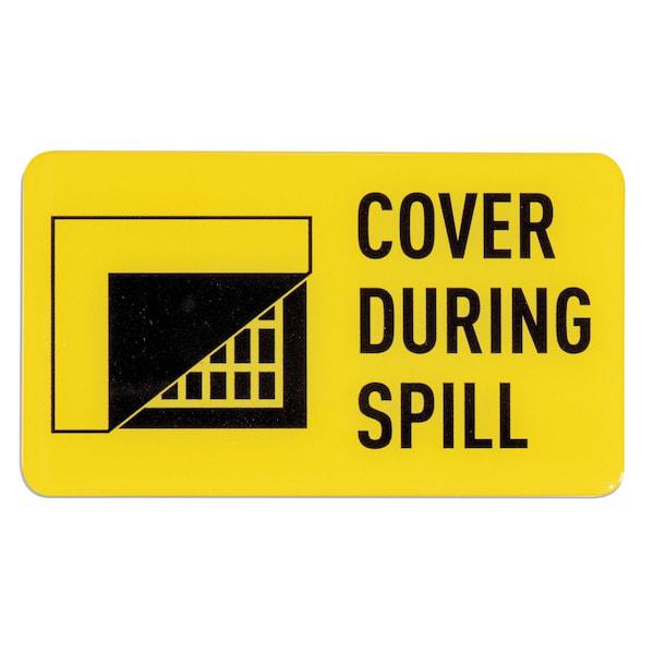Storm Drain Utility Sign, Cover During Spill, 10PK