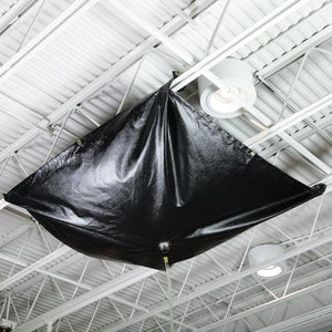 PIG Magnetic Roof Leak Diverter Tarp Black 5' L x 5' W