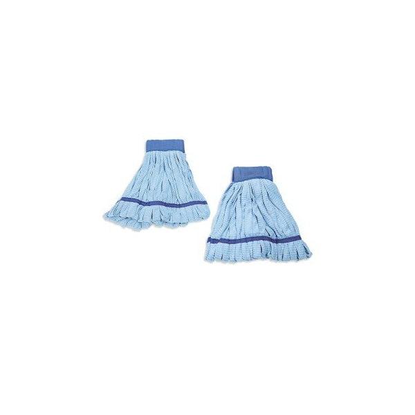 16 in L Tube Mop Refill, Blue, Microfiber, PK2