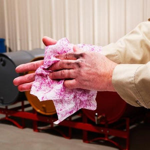 PIG Premoistened Hand and Surface Wiper 180 wipers/case, 30 wipers/disp, 6 disp/case 12" L x 10" W