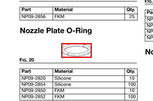 Load image into Gallery viewer, Graco NP09-2850 Kit,o-ring,plt,fkm,10pk - highlighted in parts diagram