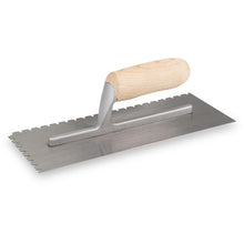 Load image into Gallery viewer, Marshalltown NT960 11"x4-1/2" NOTCHED TROWEL - 3/16x1/4x1/2 FLAT V (6/Pack)
